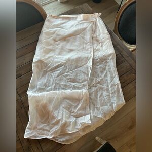 Anthropologie Sunday in Brooklyn Sheer Wrap Skirt Pink XL